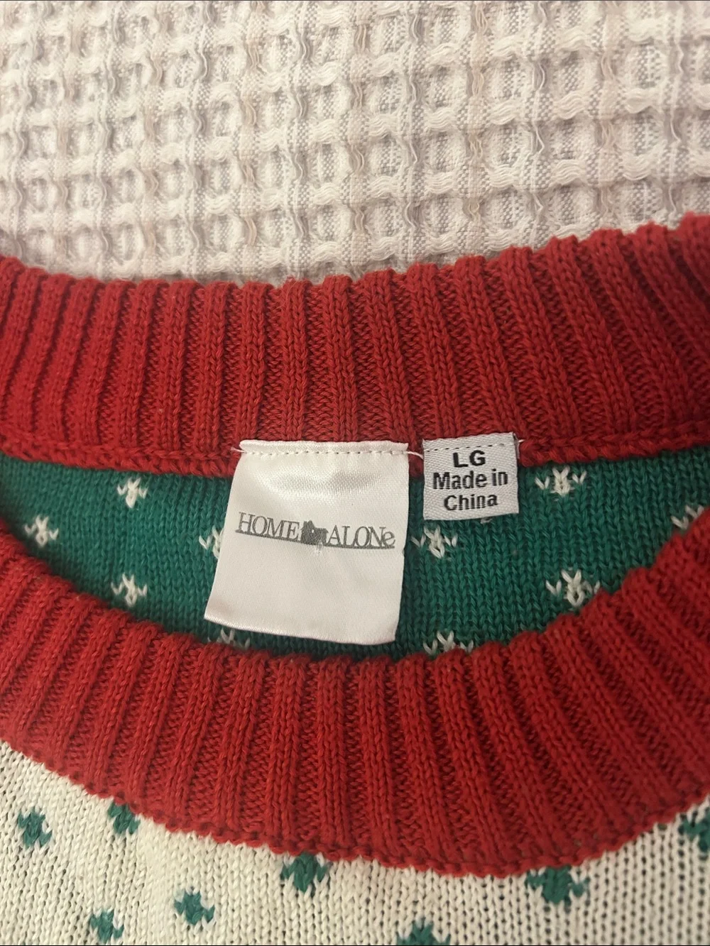LG Red & Cream 'Merry Christmas A Filthy Animal' Holiday Sweater